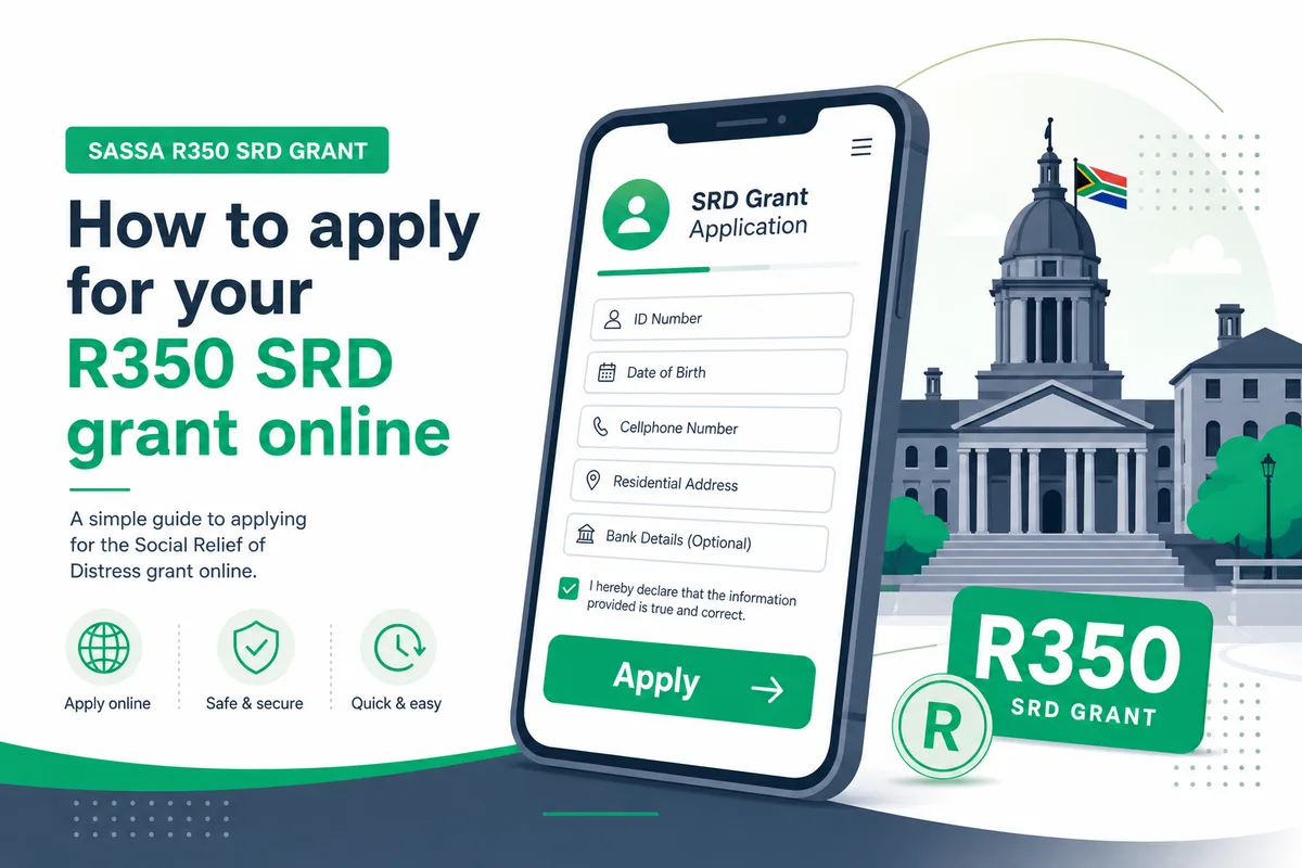 SASSA R350 SRD grant online application step-by-step guide for South African residents 2026